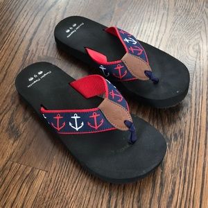 Nautical Flip-Flops